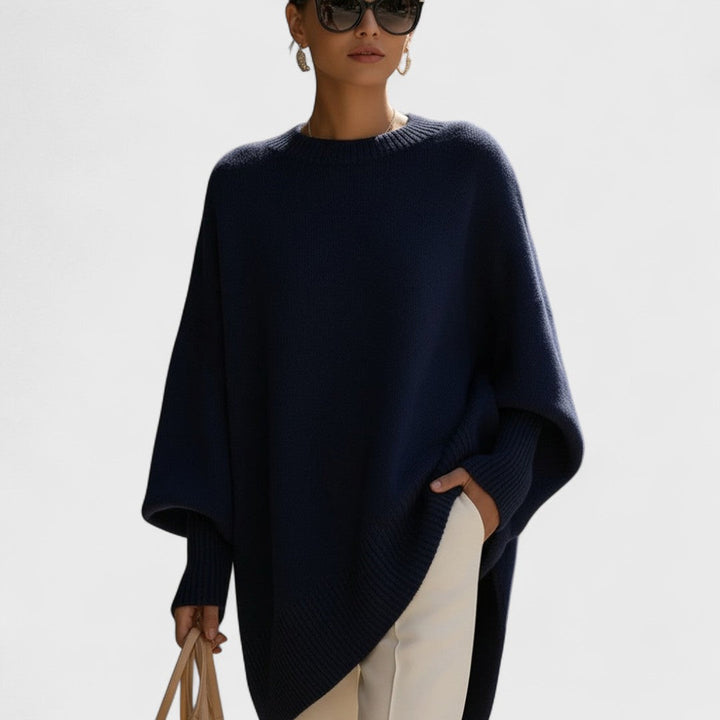 Mandy | Oversized Poncho Simple Elegance