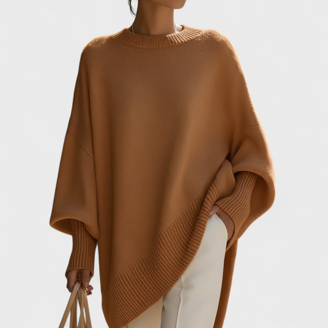 Mandy | Oversized Poncho Simple Elegance