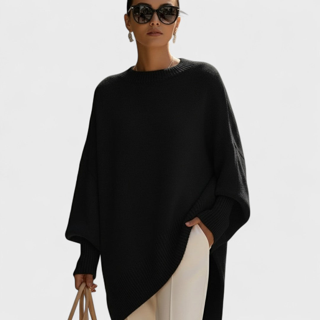 Mandy | Oversized Poncho Simple Elegance