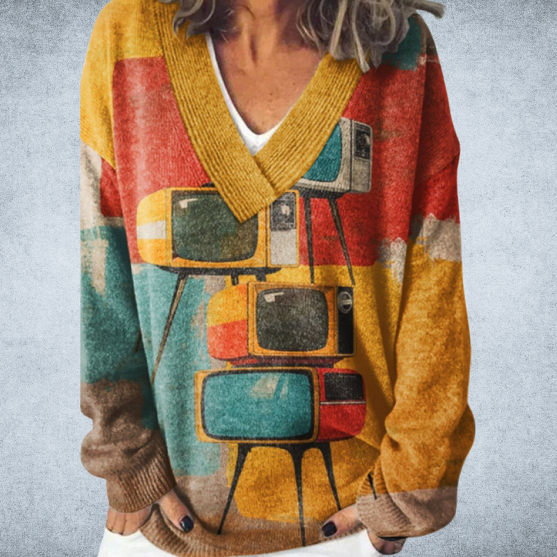 Veloria™ | Women’s Vintage Pullover Sweater