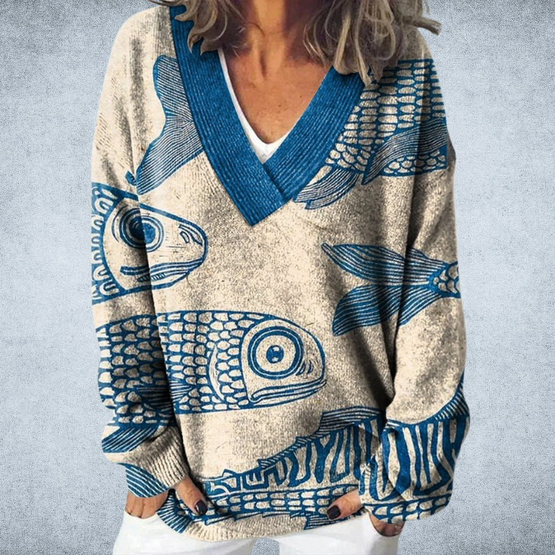 Vespara™ | Women’s Vintage Pullover Sweater