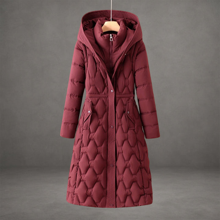 Jenace | Long Quilted Coat with Hood