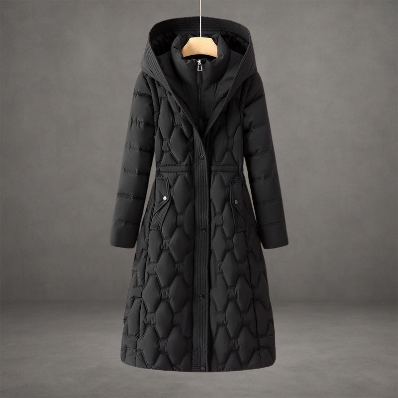 Jenace | Long Quilted Coat with Hood