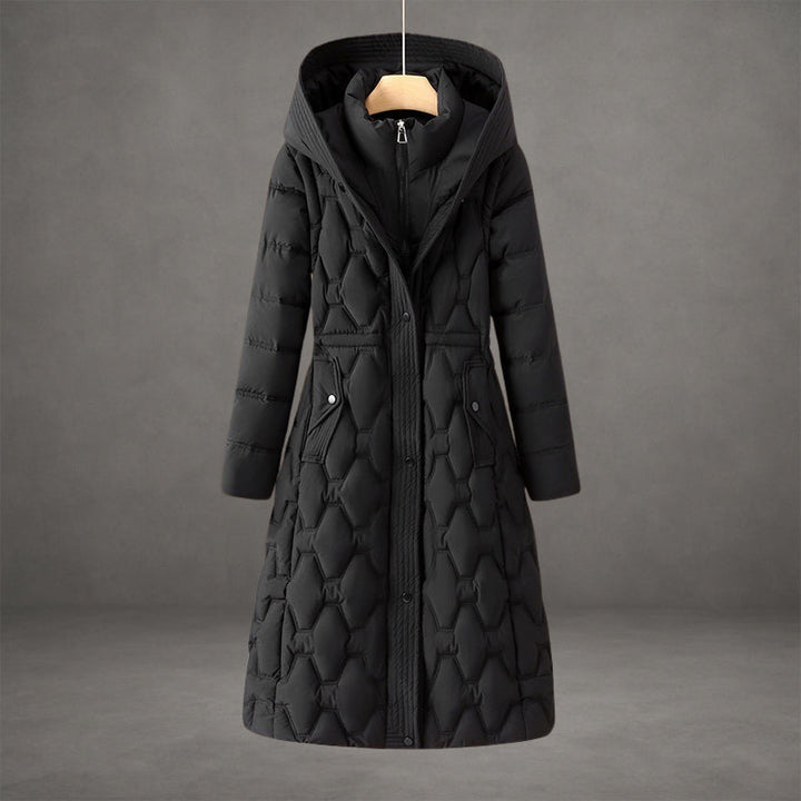 Jenace | Long Quilted Coat with Hood