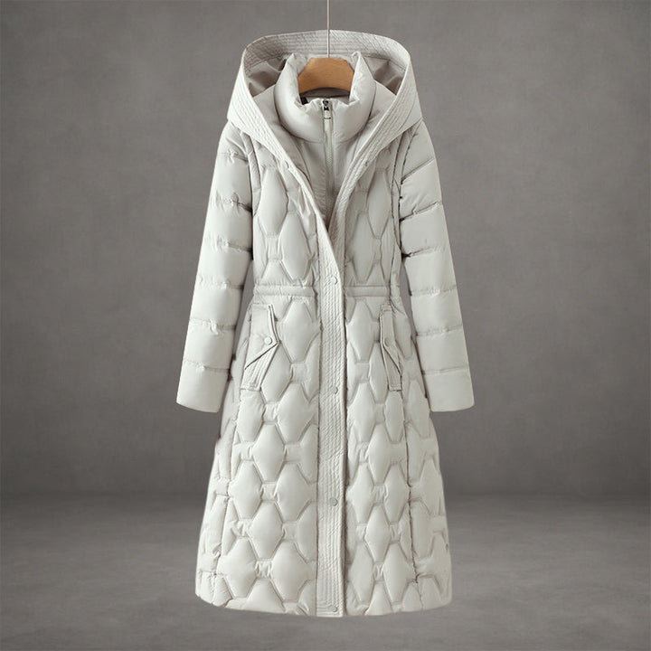 Jenace | Long Quilted Coat with Hood