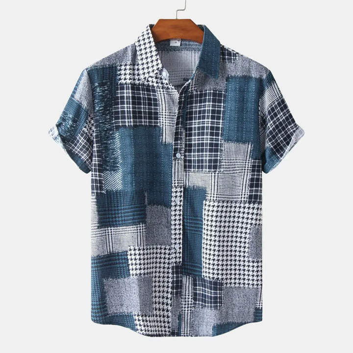 Fredrik | Geometric Patchwork Shirt