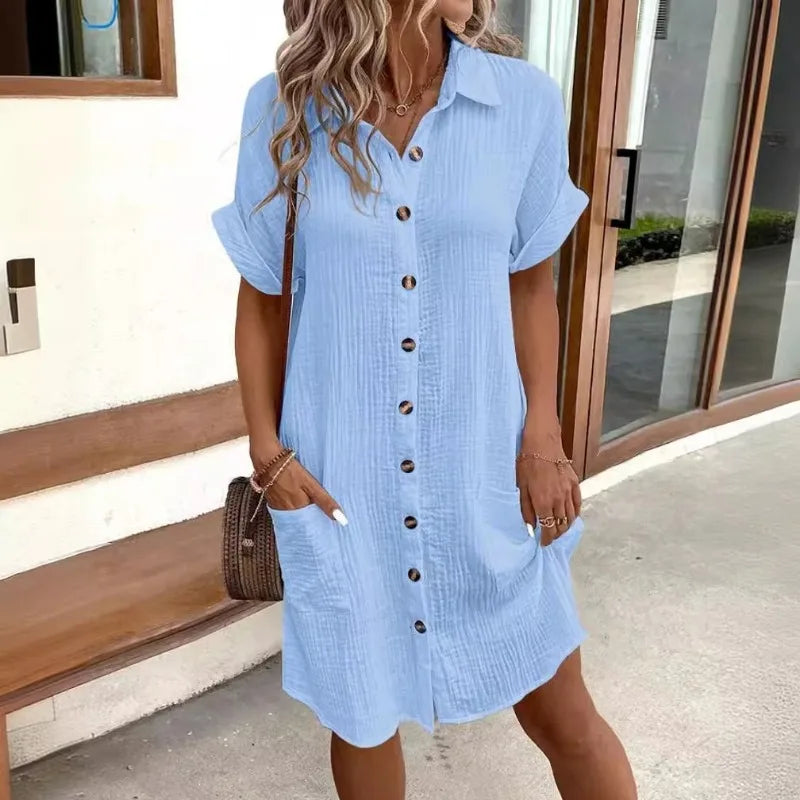 Caroline | Elegant Shirt Dress