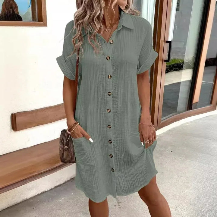 Caroline | Elegant Shirt Dress