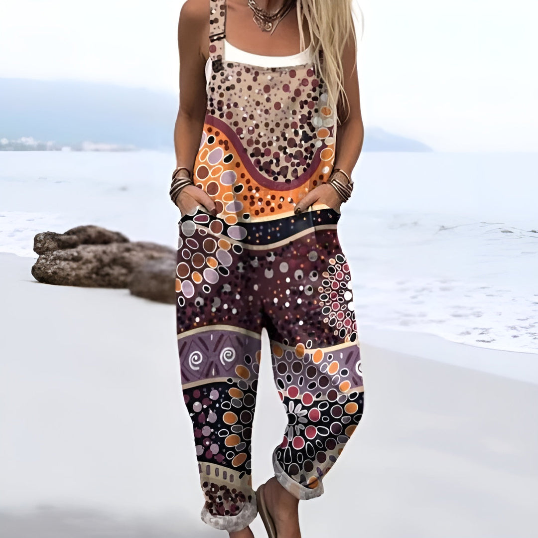Thilde | Boho Art Drape Overalls